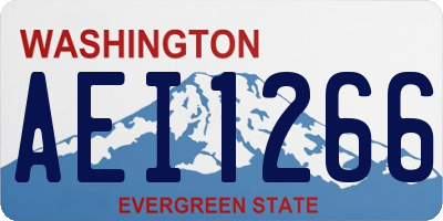 WA license plate AEI1266