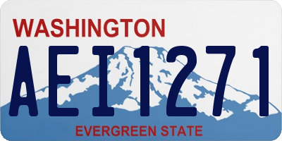 WA license plate AEI1271
