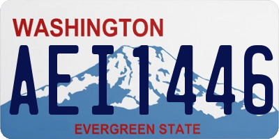 WA license plate AEI1446