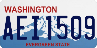 WA license plate AEI1509