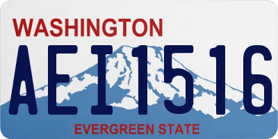 WA license plate AEI1516