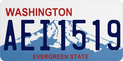 WA license plate AEI1519