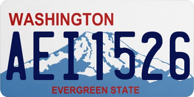 WA license plate AEI1526