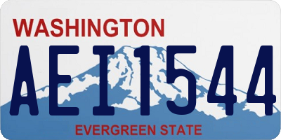 WA license plate AEI1544