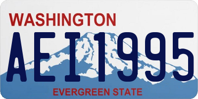 WA license plate AEI1995