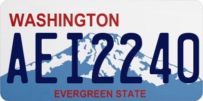 WA license plate AEI2240