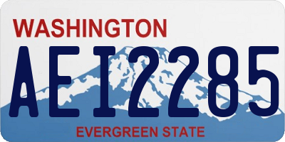WA license plate AEI2285