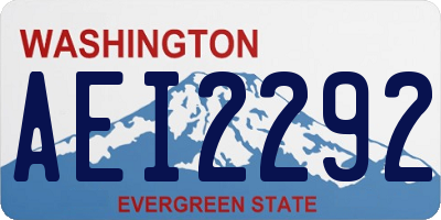 WA license plate AEI2292