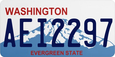 WA license plate AEI2297