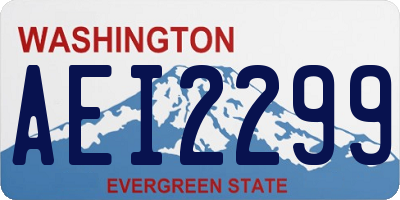 WA license plate AEI2299