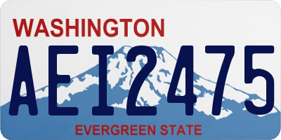 WA license plate AEI2475