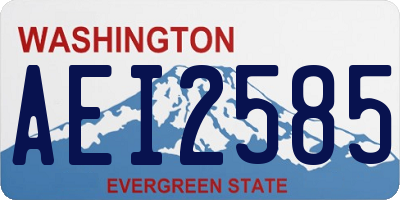 WA license plate AEI2585