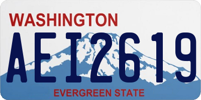 WA license plate AEI2619