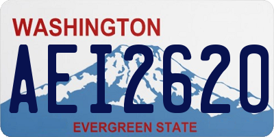 WA license plate AEI2620