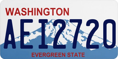 WA license plate AEI2720