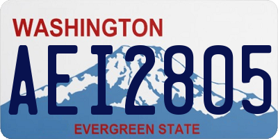 WA license plate AEI2805