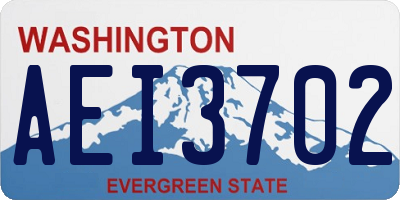 WA license plate AEI3702