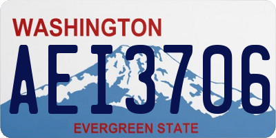 WA license plate AEI3706