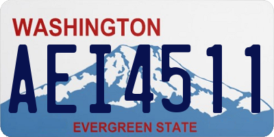 WA license plate AEI4511