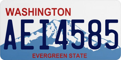 WA license plate AEI4585