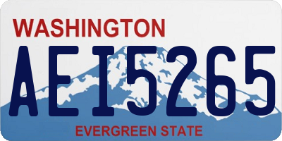 WA license plate AEI5265