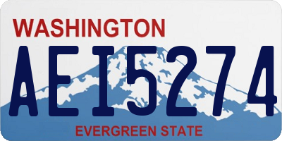 WA license plate AEI5274