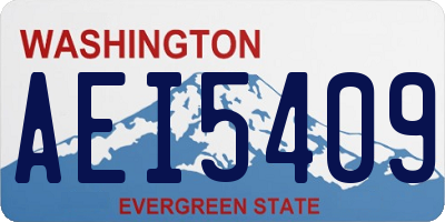 WA license plate AEI5409