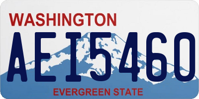 WA license plate AEI5460
