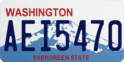 WA license plate AEI5470