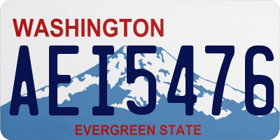 WA license plate AEI5476