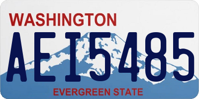 WA license plate AEI5485