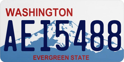 WA license plate AEI5488