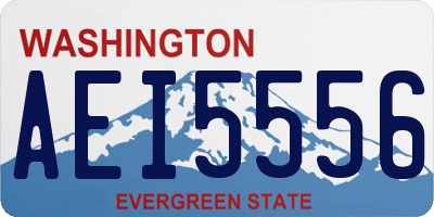 WA license plate AEI5556