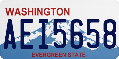 WA license plate AEI5658