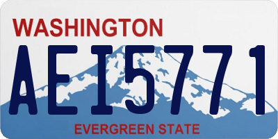 WA license plate AEI5771