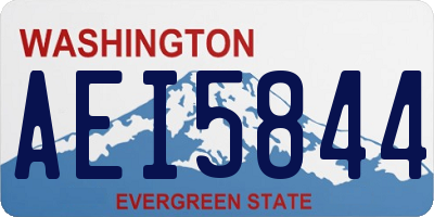 WA license plate AEI5844
