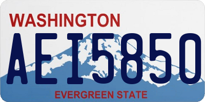 WA license plate AEI5850