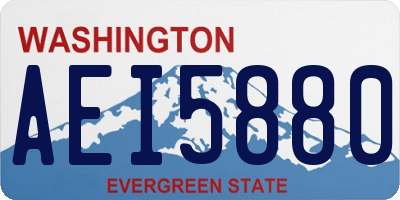 WA license plate AEI5880