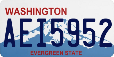 WA license plate AEI5952