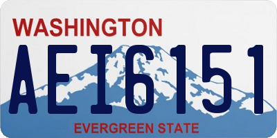WA license plate AEI6151