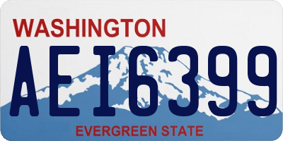 WA license plate AEI6399