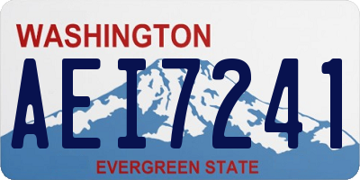 WA license plate AEI7241