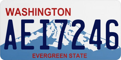 WA license plate AEI7246