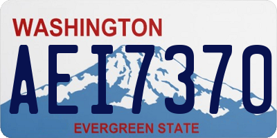 WA license plate AEI7370