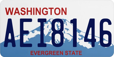 WA license plate AEI8146
