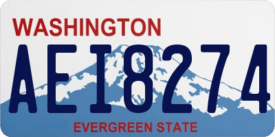 WA license plate AEI8274