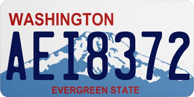 WA license plate AEI8372