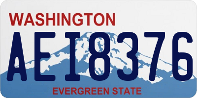 WA license plate AEI8376
