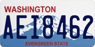 WA license plate AEI8462