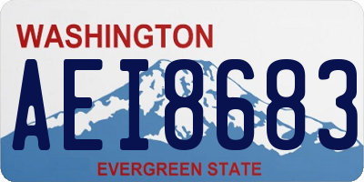 WA license plate AEI8683